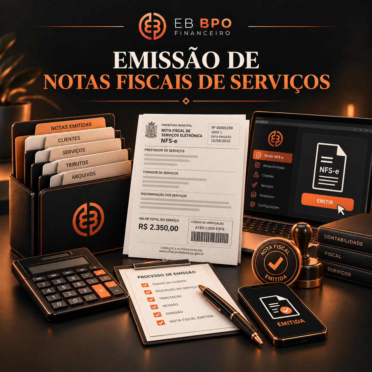 Emissão de notas fiscais de serviços